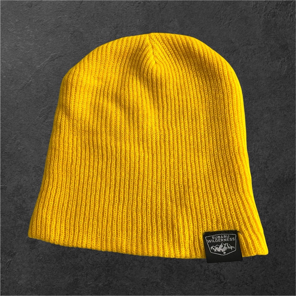 Subaru Wilderness Yellow/Gold Knit Unisex Beanie